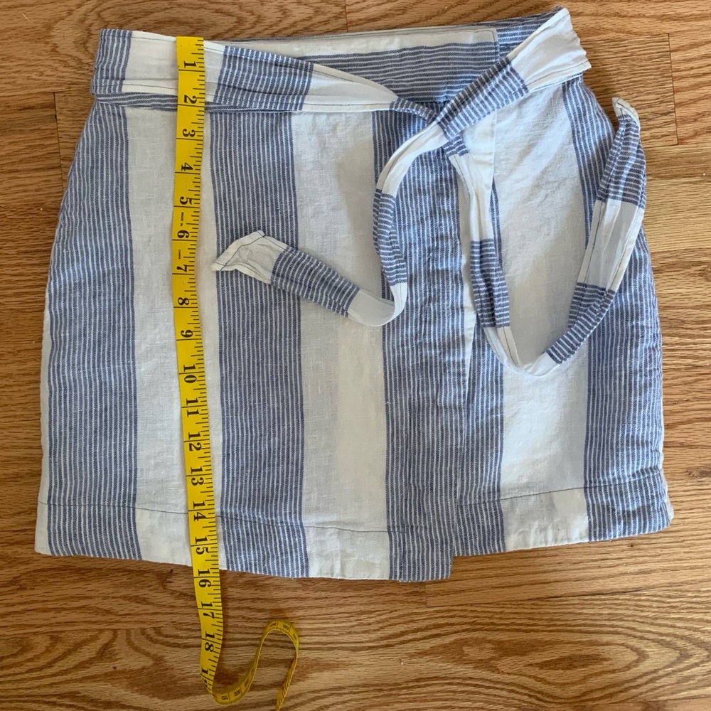 Free People Linen Wrap Skirt